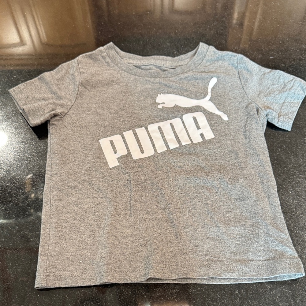 Puma Kids Heather Gray Tee